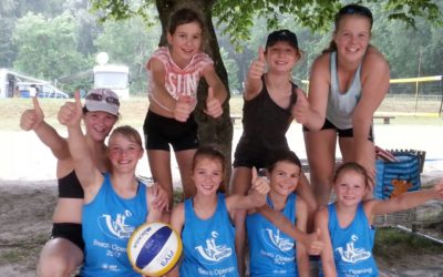 2.+3.Platz für U13-Mädels bei Bayerischer Beachvolleyballvereinsmeisterschaft