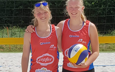 Altdorfer Team bei der Bayerischen Beachvolleyball-Meisterschaft U15 in Lenggries