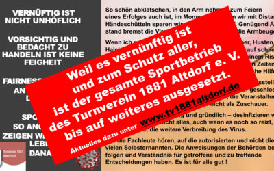 DVV und BVV stellen ab sofort Spielbetrieb ein