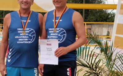 Beachvolleyball:  3. Platz bei der DM der Senioren